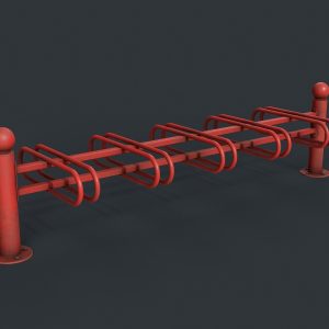 Bike Rack 10 PBR Game Ready