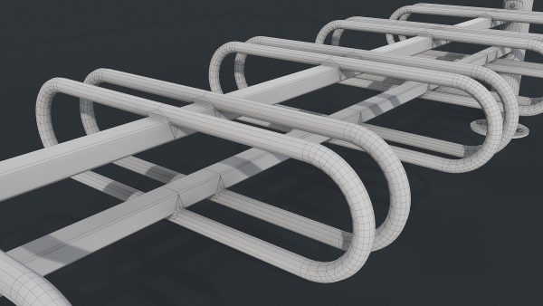 Bike Rack 10 PBR Game Ready