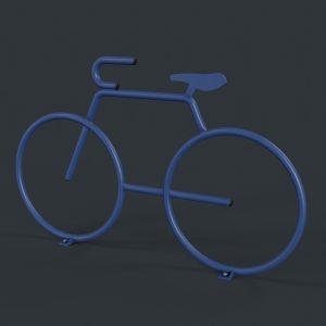 Bike Rack 25 PBR Game Ready Low-poly