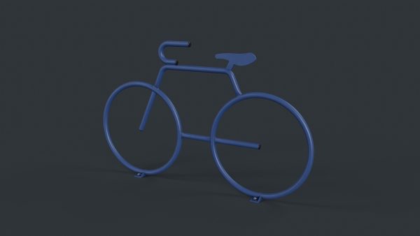 Bike Rack 25 PBR Game Ready Low-poly