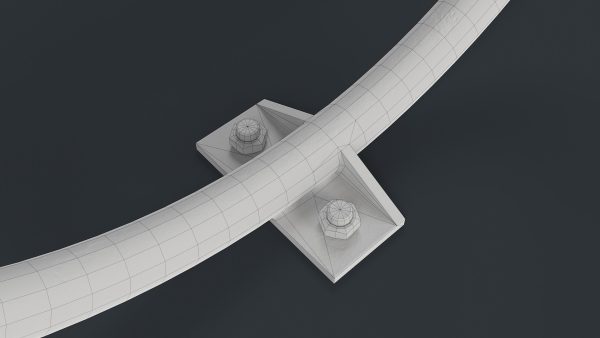 Bike Rack 25 PBR Game Ready Low-poly