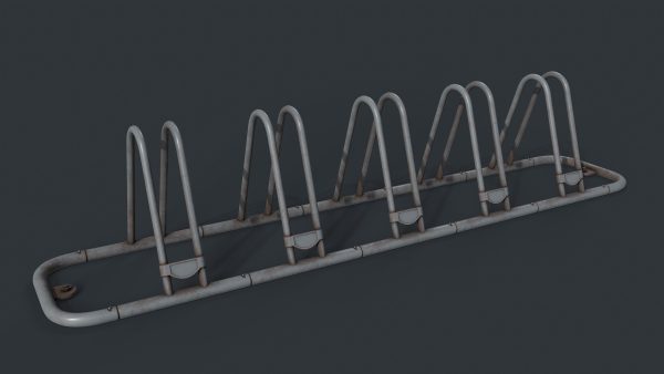Bike Rack 6 PBR Game Ready