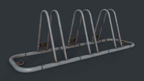 Bike Rack 6 PBR Game Ready