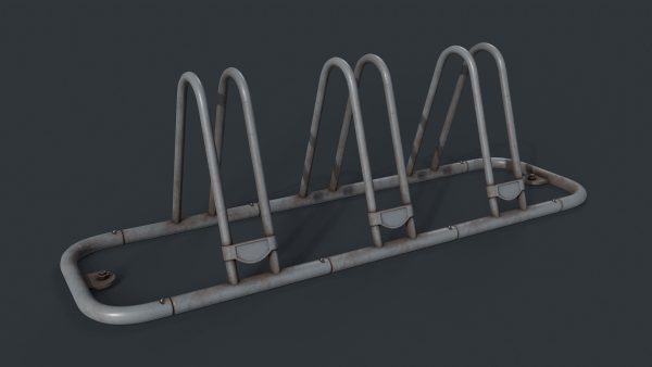 Bike Rack 6 PBR Game Ready