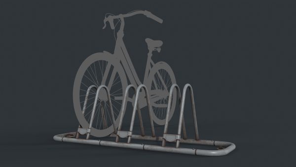 Bike Rack 6 PBR Game Ready