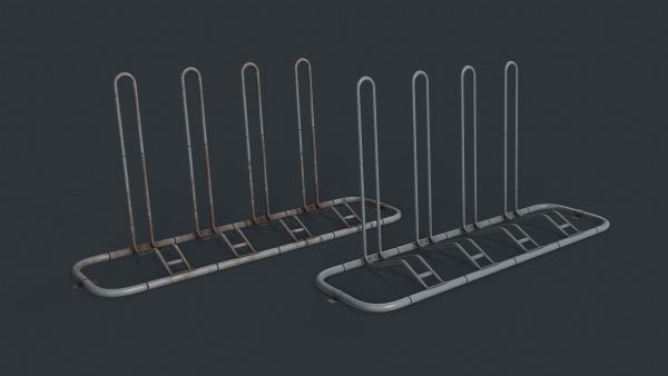 Bike Rack 8 PBR Game Ready