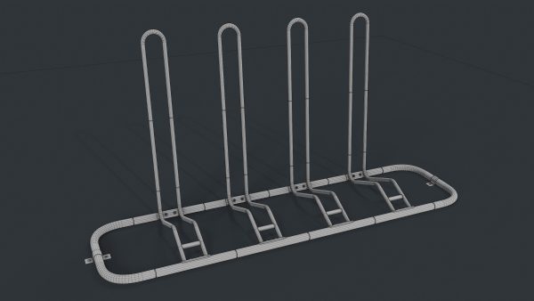 Bike Rack 8 PBR Game Ready