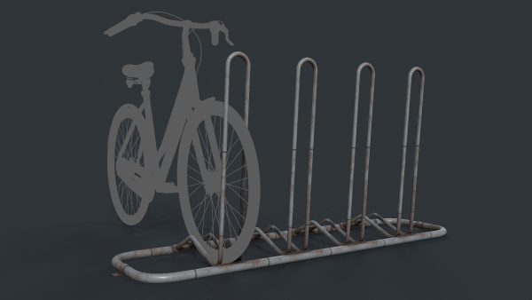 Bike Rack 8 PBR Game Ready