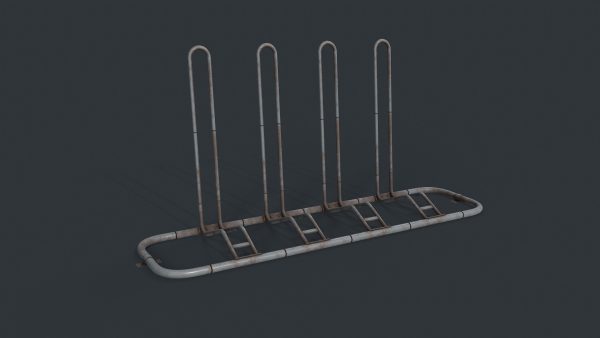 Bike Rack 8 PBR Game Ready