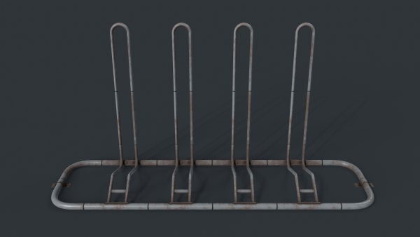 Bike Rack 8 PBR Game Ready