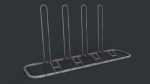 Bike Rack 8 PBR Game Ready
