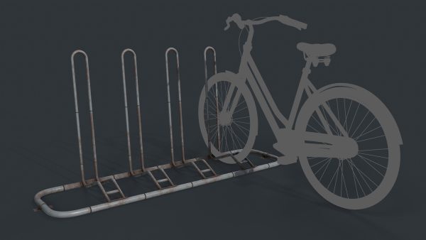 Bike Rack 8 PBR Game Ready