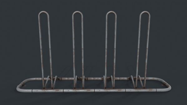 Bike Rack 8 PBR Game Ready
