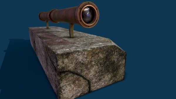 Binocular lowpoly Game model