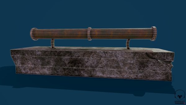 Binocular lowpoly Game model