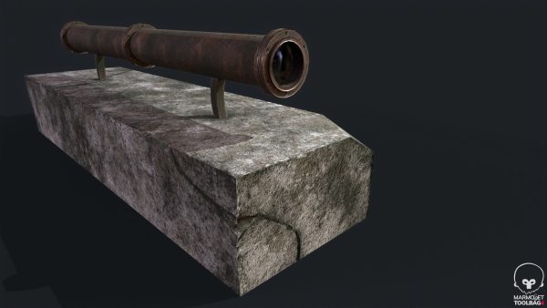 Binocular lowpoly Game model