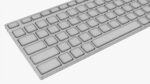 Black wireless keyboard