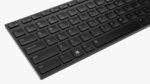 Black wireless keyboard