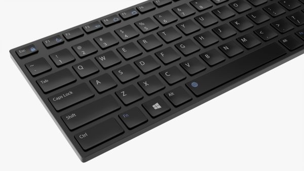 Black wireless keyboard