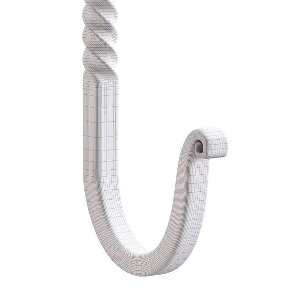 Black Wrought Iron Wall Mount Hooks