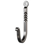 Black Wrought Iron Wall Mount Hooks
