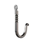 Black Wrought Iron Wall Mount Hooks
