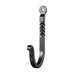 Black Wrought Iron Wall Mount Hooks