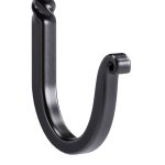 Black Wrought Iron Wall Mount Hooks