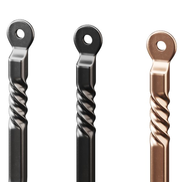 Black Wrought Iron Wall Mount Hooks