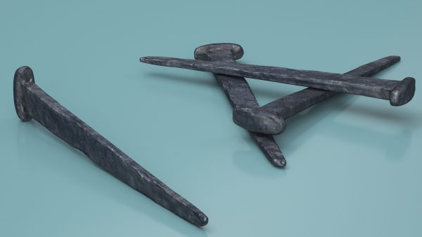 Blacksmith Hand Forged Iron Nail