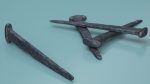 Blacksmith Hand Forged Iron Nail