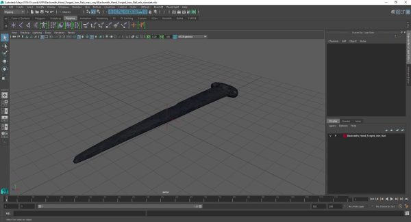 Blacksmith Hand Forged Iron Nail