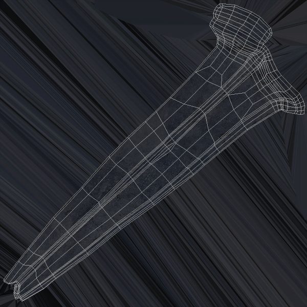 Blacksmith Hand Forged Iron Nail