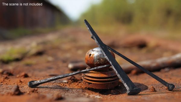 Blacksmith Hand Forged Iron Nail