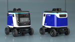 Blue Delivery Robot Kiwibot Rigged for Cinema 4D