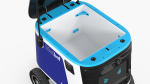 Blue Delivery Robot Kiwibot Rigged for Cinema 4D