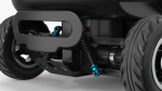 Blue Delivery Robot Kiwibot Rigged for Cinema 4D