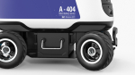 Blue Delivery Robot Kiwibot Rigged for Cinema 4D