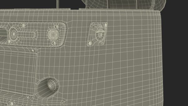 Blue Delivery Robot Kiwibot Rigged for Cinema 4D