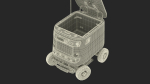 Blue Delivery Robot Kiwibot Rigged for Cinema 4D
