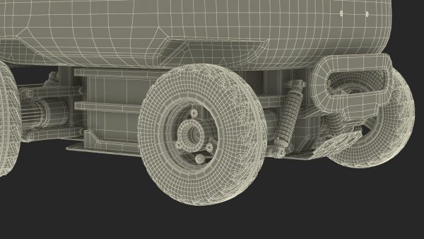 Blue Delivery Robot Kiwibot Rigged for Cinema 4D