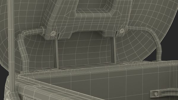 Blue Delivery Robot Kiwibot Rigged for Cinema 4D