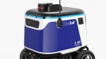 Blue Delivery Robot Kiwibot Rigged for Cinema 4D
