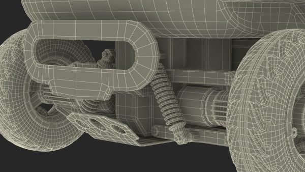 Blue Delivery Robot Kiwibot Rigged for Cinema 4D
