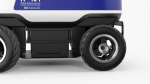 Blue Delivery Robot Kiwibot Rigged for Cinema 4D