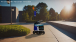 Blue Delivery Robot Kiwibot Rigged for Cinema 4D