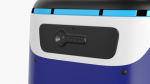 Blue Delivery Robot Kiwibot Rigged for Cinema 4D