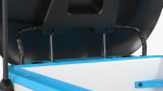 Blue Delivery Robot Kiwibot Rigged for Cinema 4D