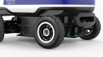 Blue Delivery Robot Kiwibot Rigged for Cinema 4D