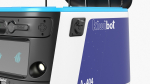 Blue Delivery Robot Kiwibot Rigged for Cinema 4D